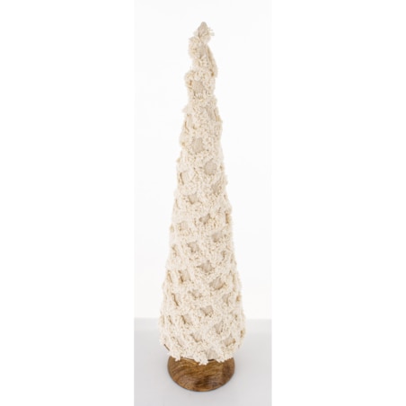 Figurka choinka 54x14x14 cm FAZIO beżowa średnia