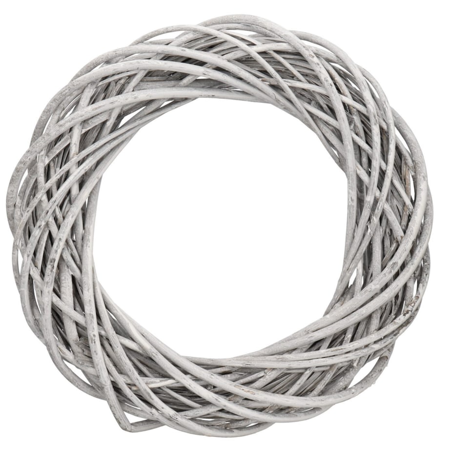 Wianek Wiklinowy Szary 30 Cm Wiklina Gruby