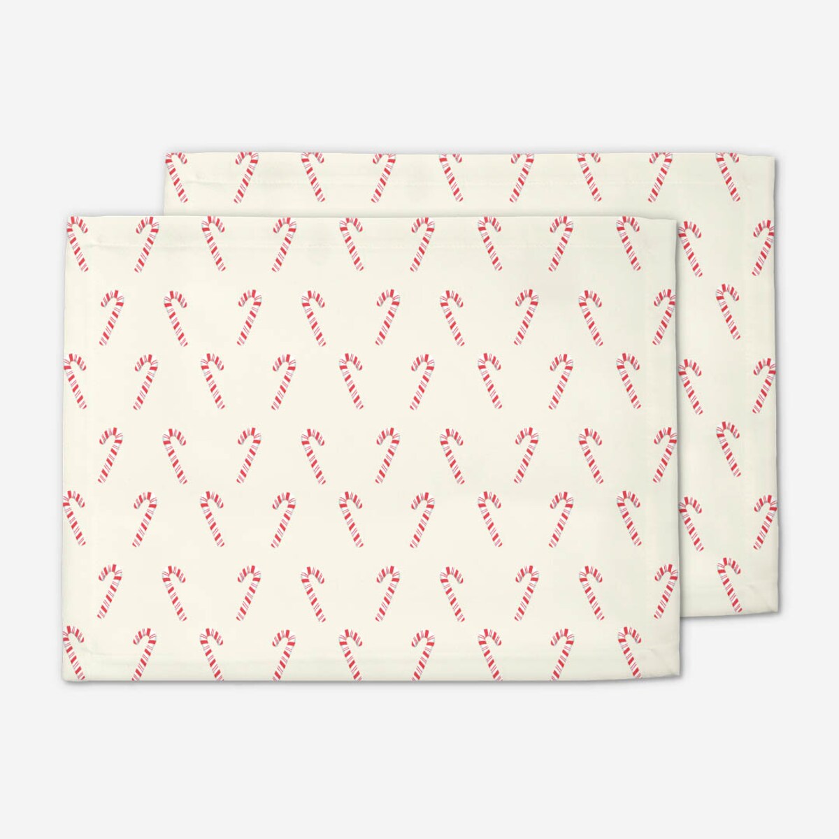 Podkładki świąteczne - Laski cukrowe - beż