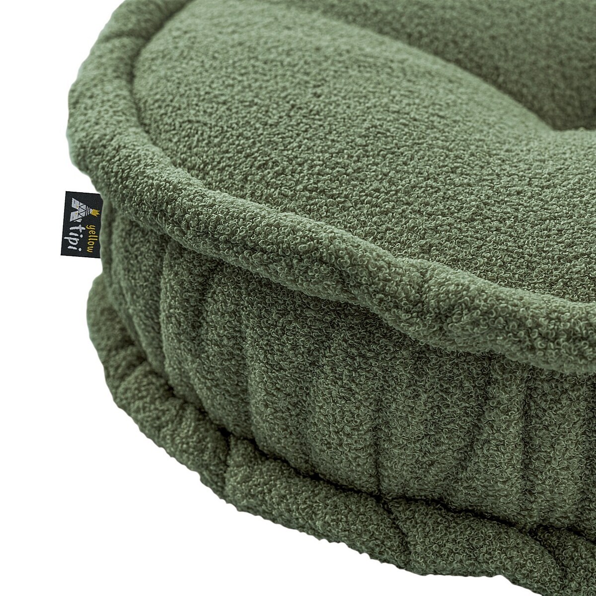 Puf francuski, zielony, 50x13cm, Boucle