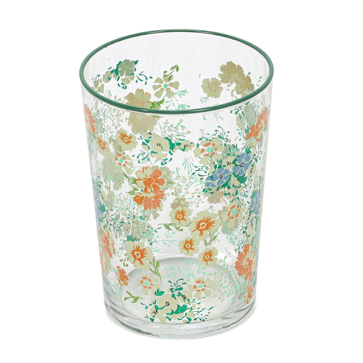 Duża szklanka w kwiatowy wzór, 510 ml
