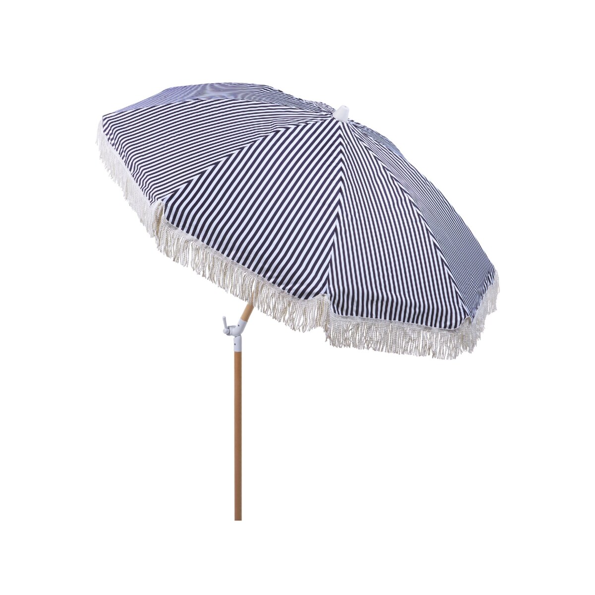 Parasol ogrodowy ⌀ 150 cm czarny z białym MONDELLO