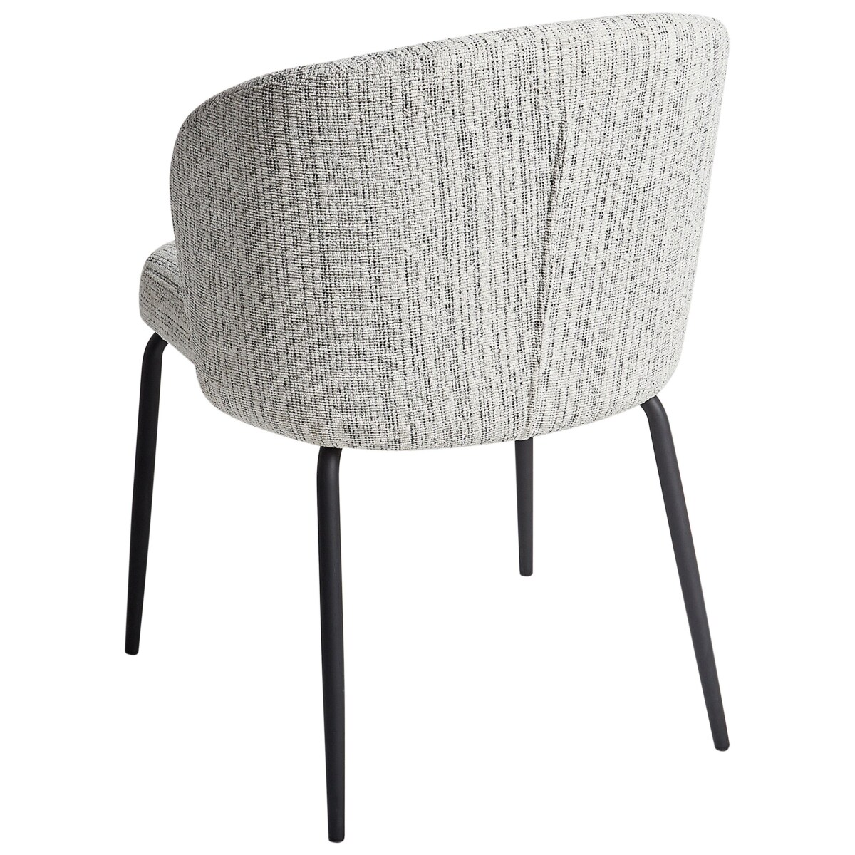 Krzesło do jadalni Zestaw 2 Tkanina Biały ZANA