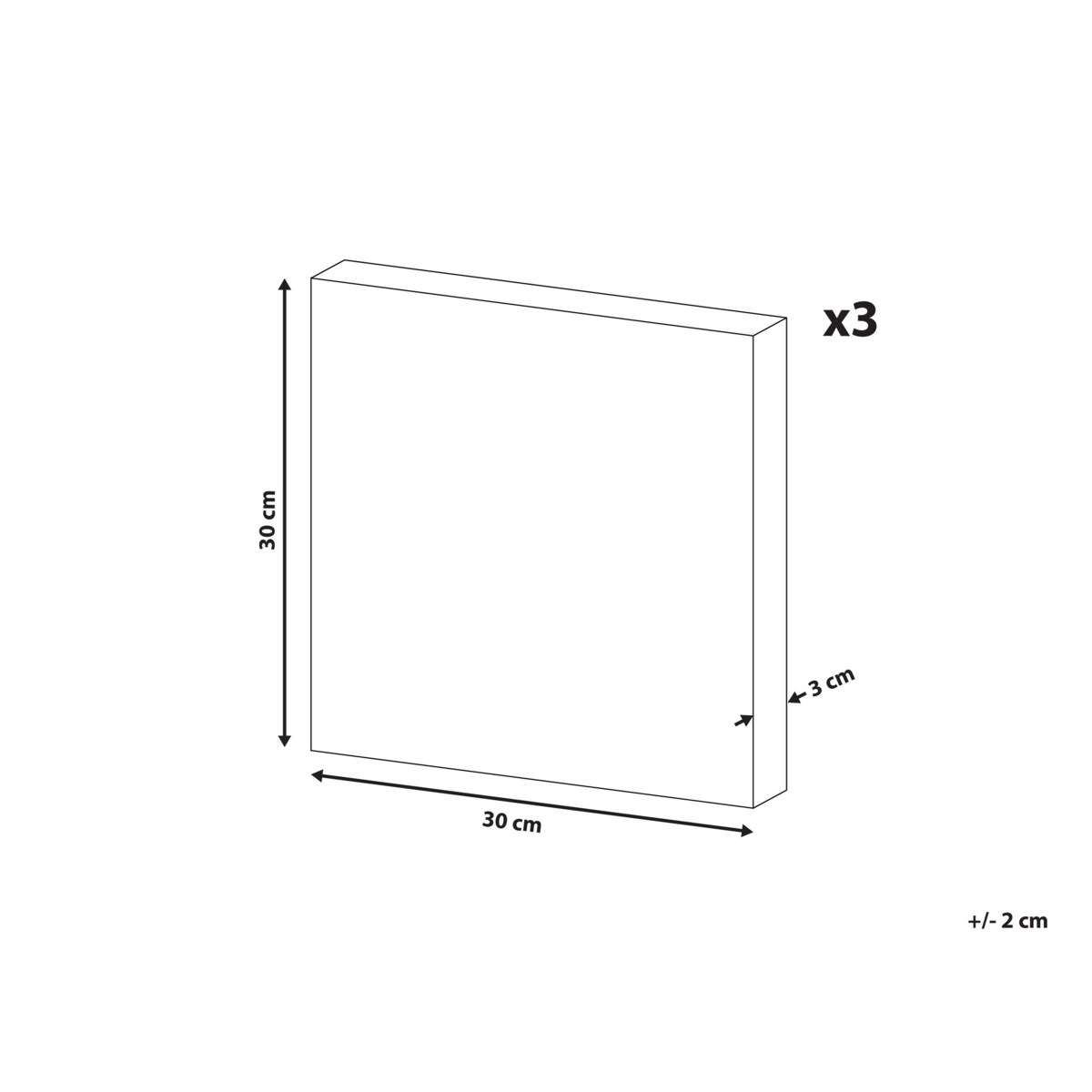 Zestaw 3 obrazów na płótnie zwierzęta 30 x 30 cm szaro-różowy TIMIA