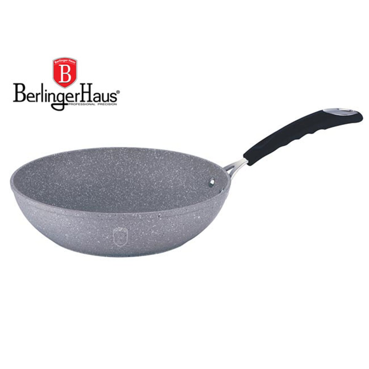 Patelnia wok BERLINGER HAUS 28cm Gray Stone Touch