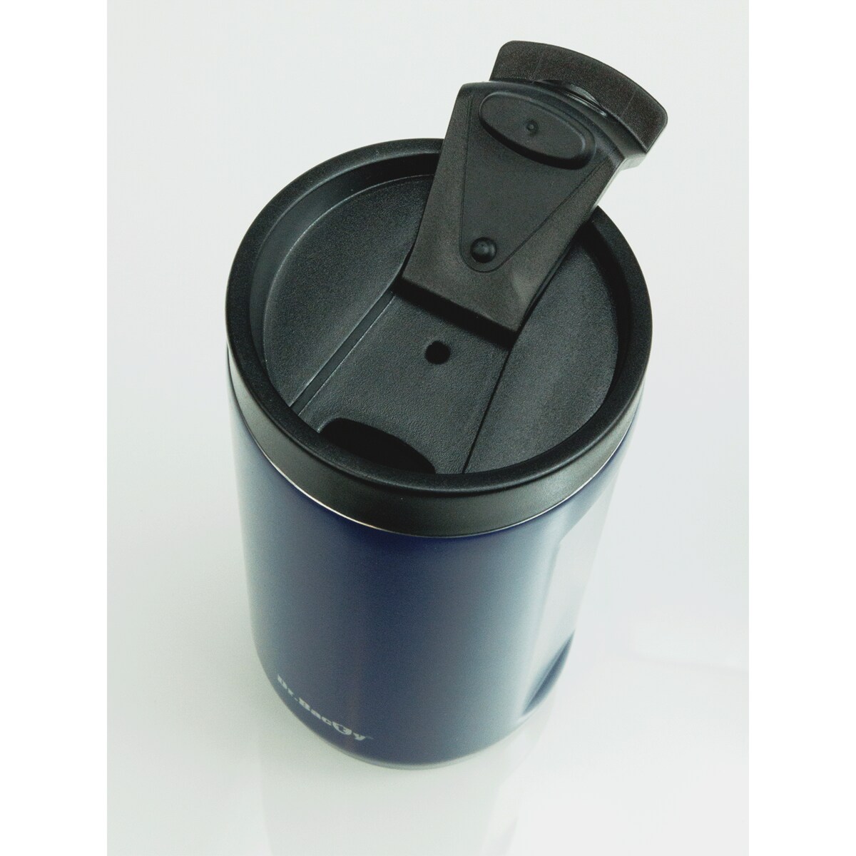 Kubek termiczny na kawę 2w1 Dr.Bacty Notus 360 ml - granatowy - Kuźwa