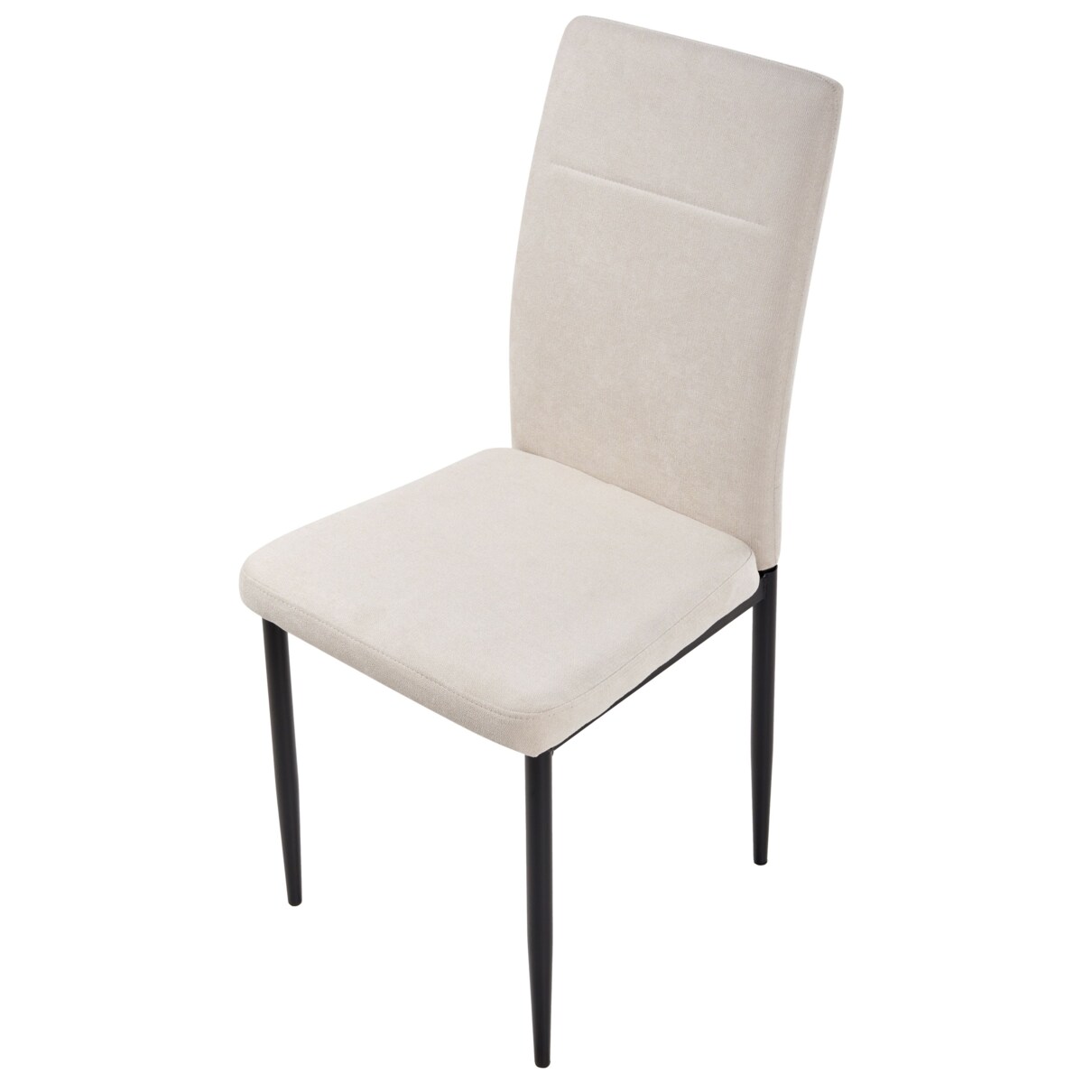 Zestaw 4 krzeseł do jadalni RINER Jasnobeżowy