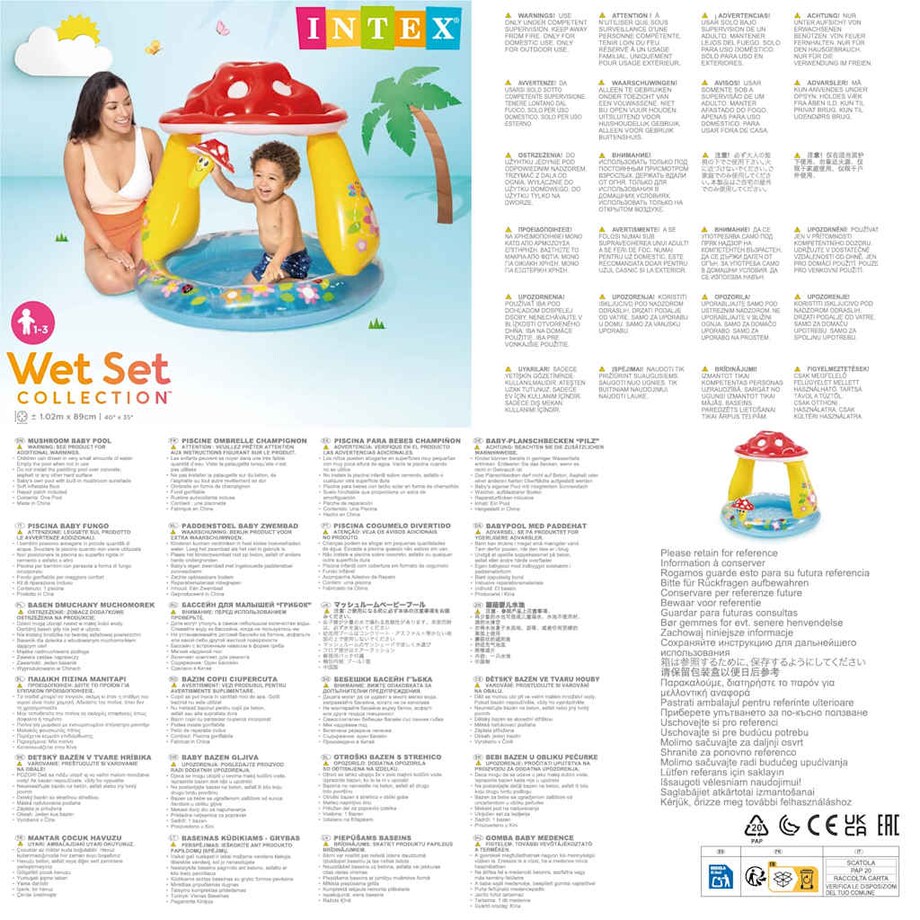 Basen dmuchany dla dzieci MUCHOMOREK, INTEX
