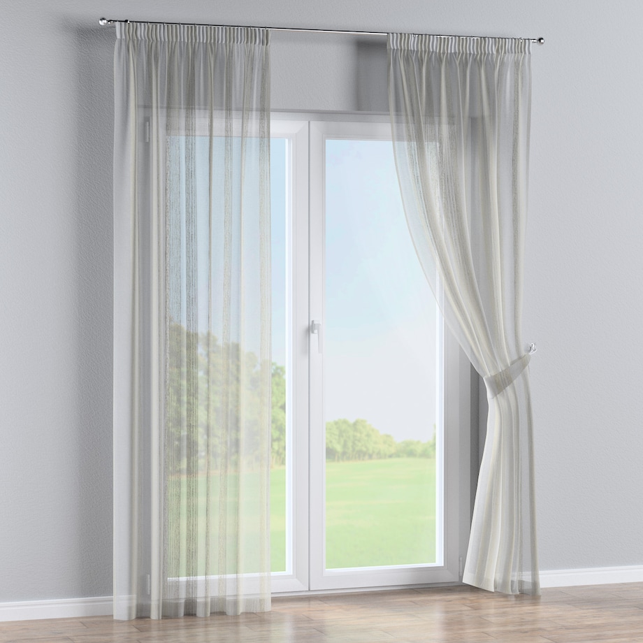 Zasłona na taśmie marszczącej 1 szt. 130x260 kremowy