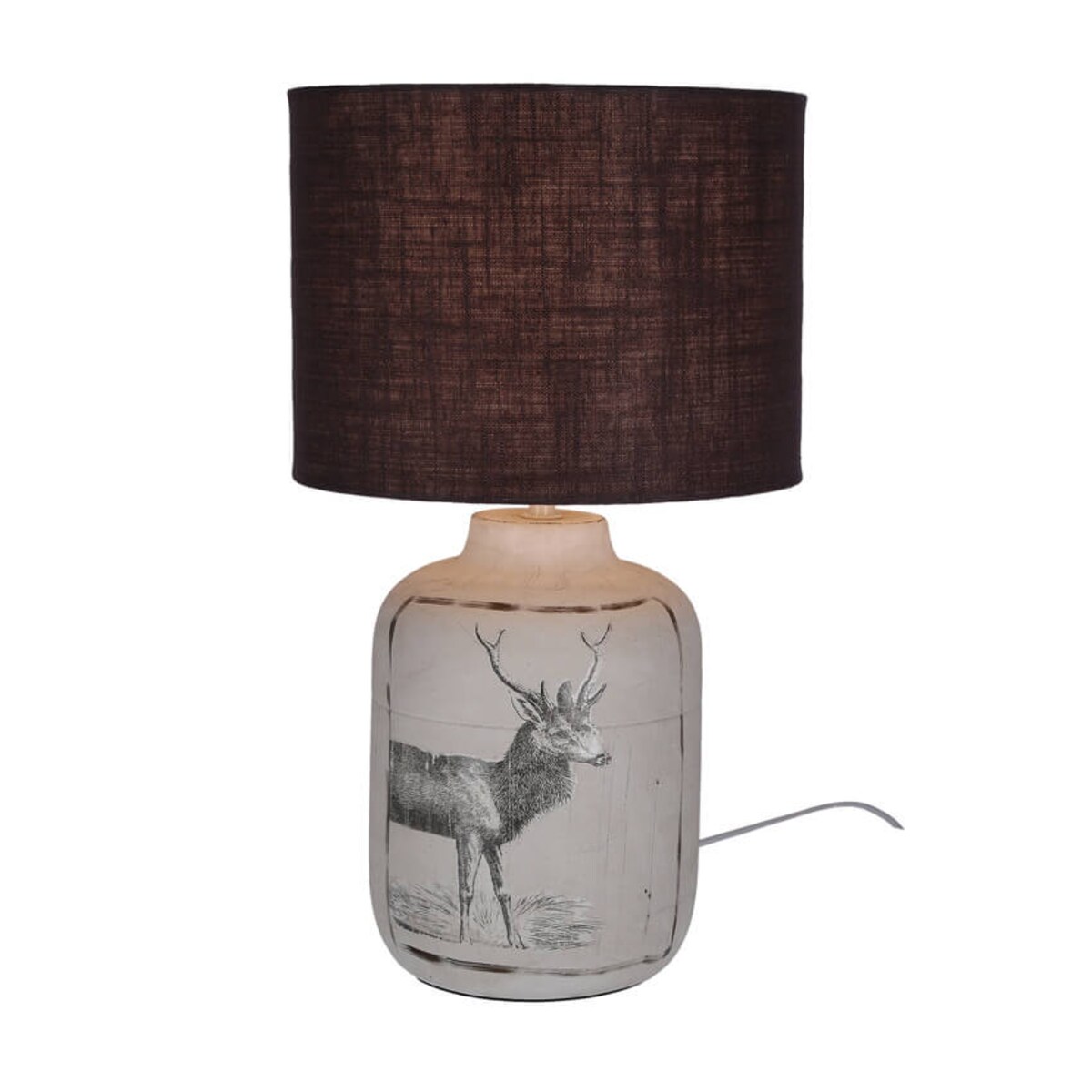Sypialniana lampa stołowa Walia 41-39194 Candellux ceramiczna srebrna czarna