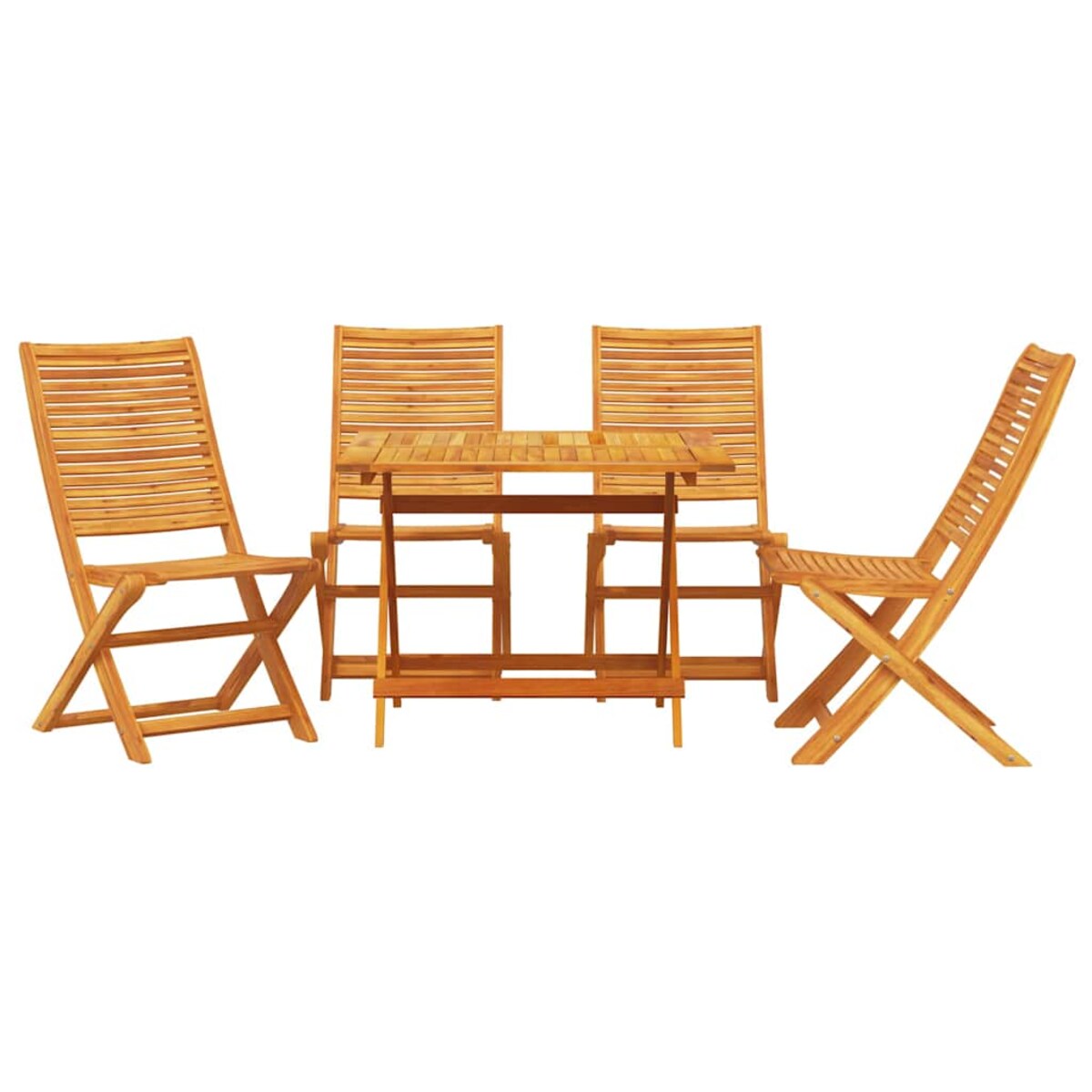 vidaXL Zestaw do jadalni w ogrodzie 5 pcs Brązowy lite drewno akacjowe