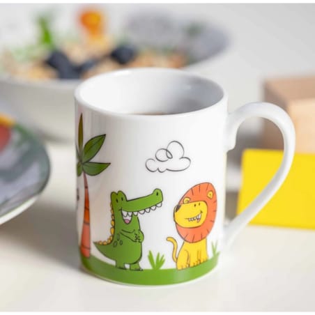 Zestaw 3cz naczyń dla dzieci lew BAMBINI AVVENTURA - Leonardo