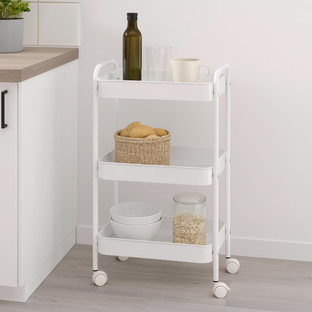 Regał kuchenny na kółkach, 72 cm