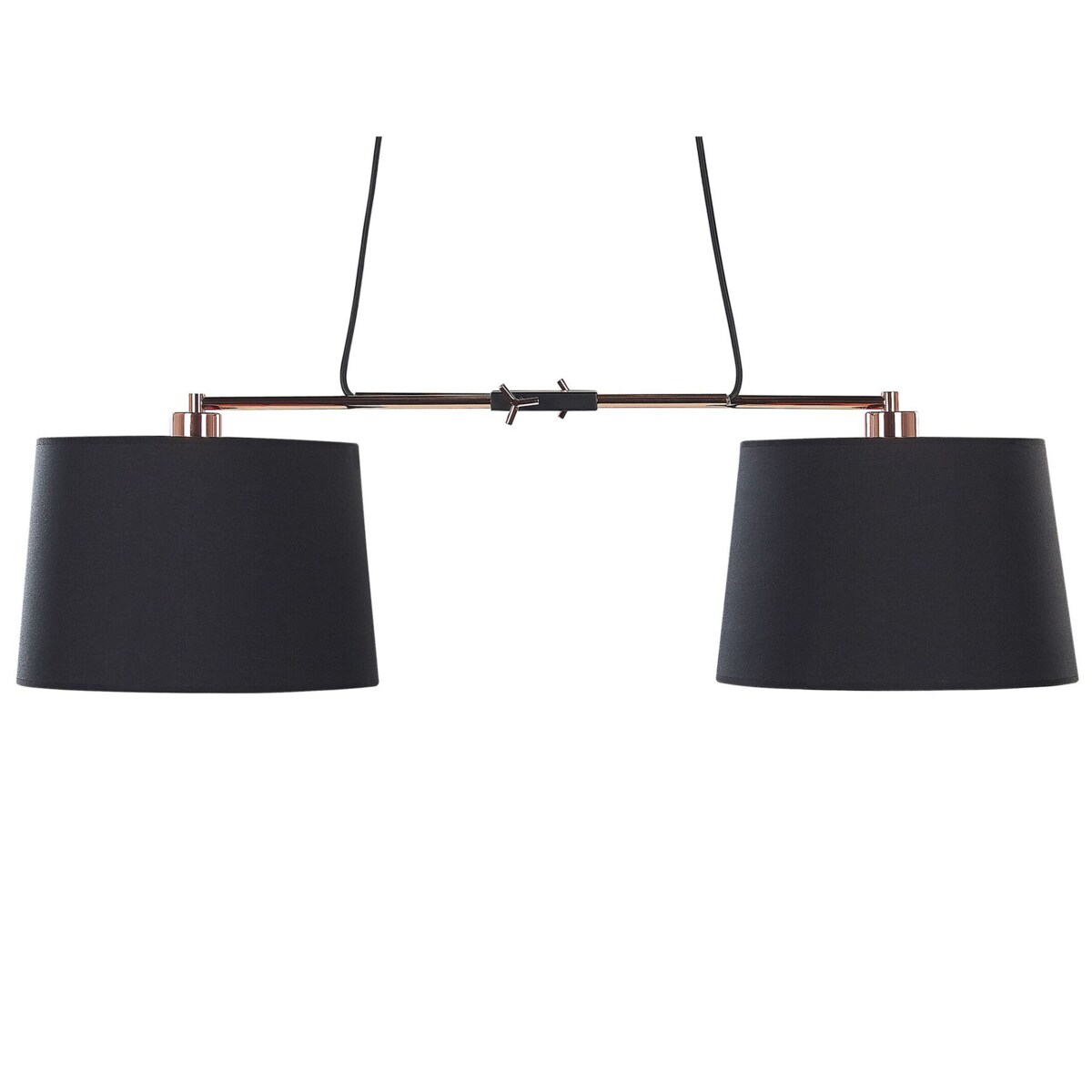 Lampa wisząca 2-punktowa czarna FUCINO