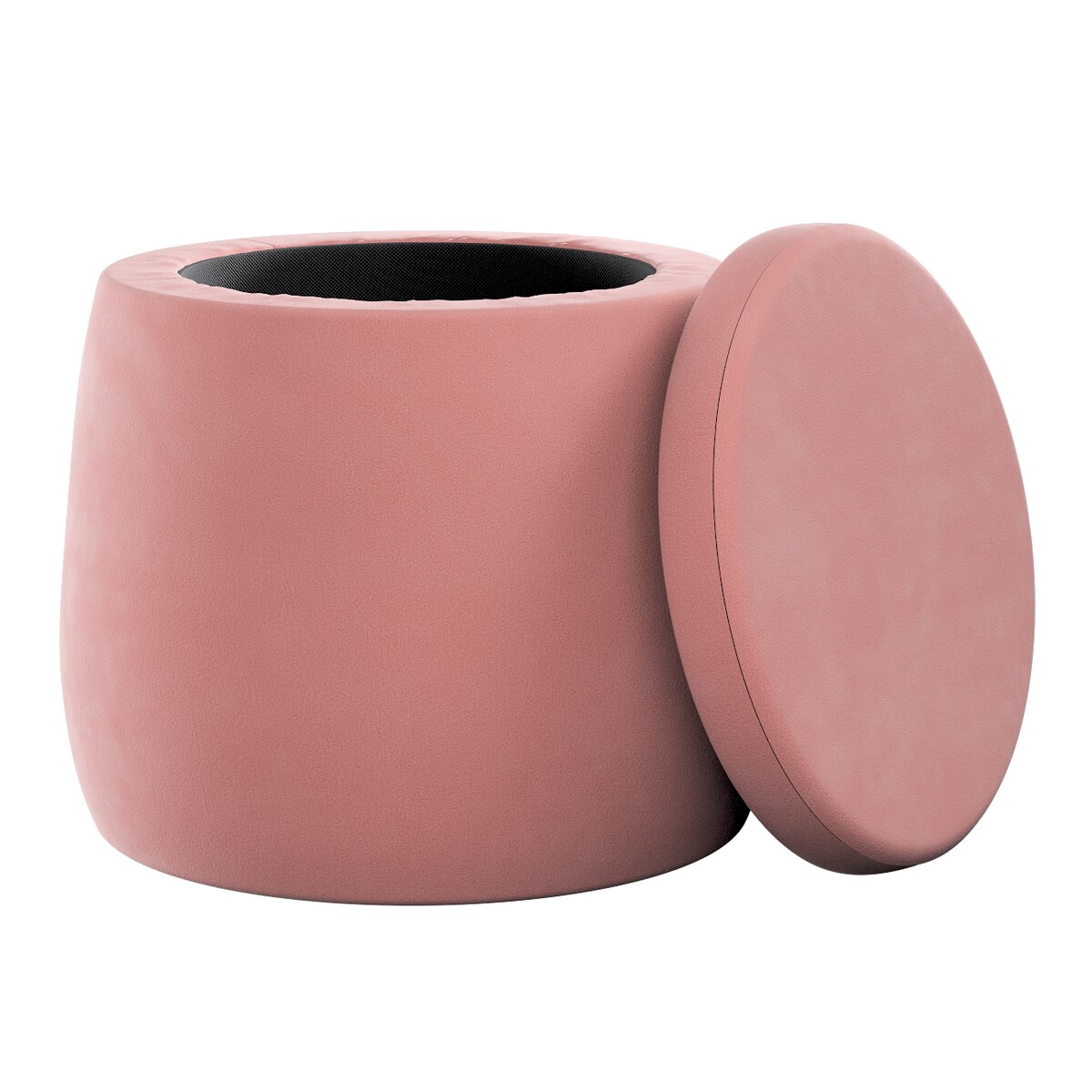 Puf Candy Jar, zgaszony koral, ø40, wys. 40 cm, Posh Velvet