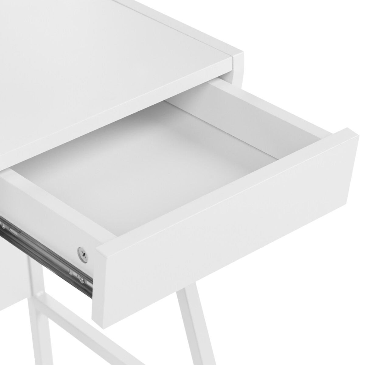 Biurko z nadstawką BROXTON 77 cm 46 cm Biały