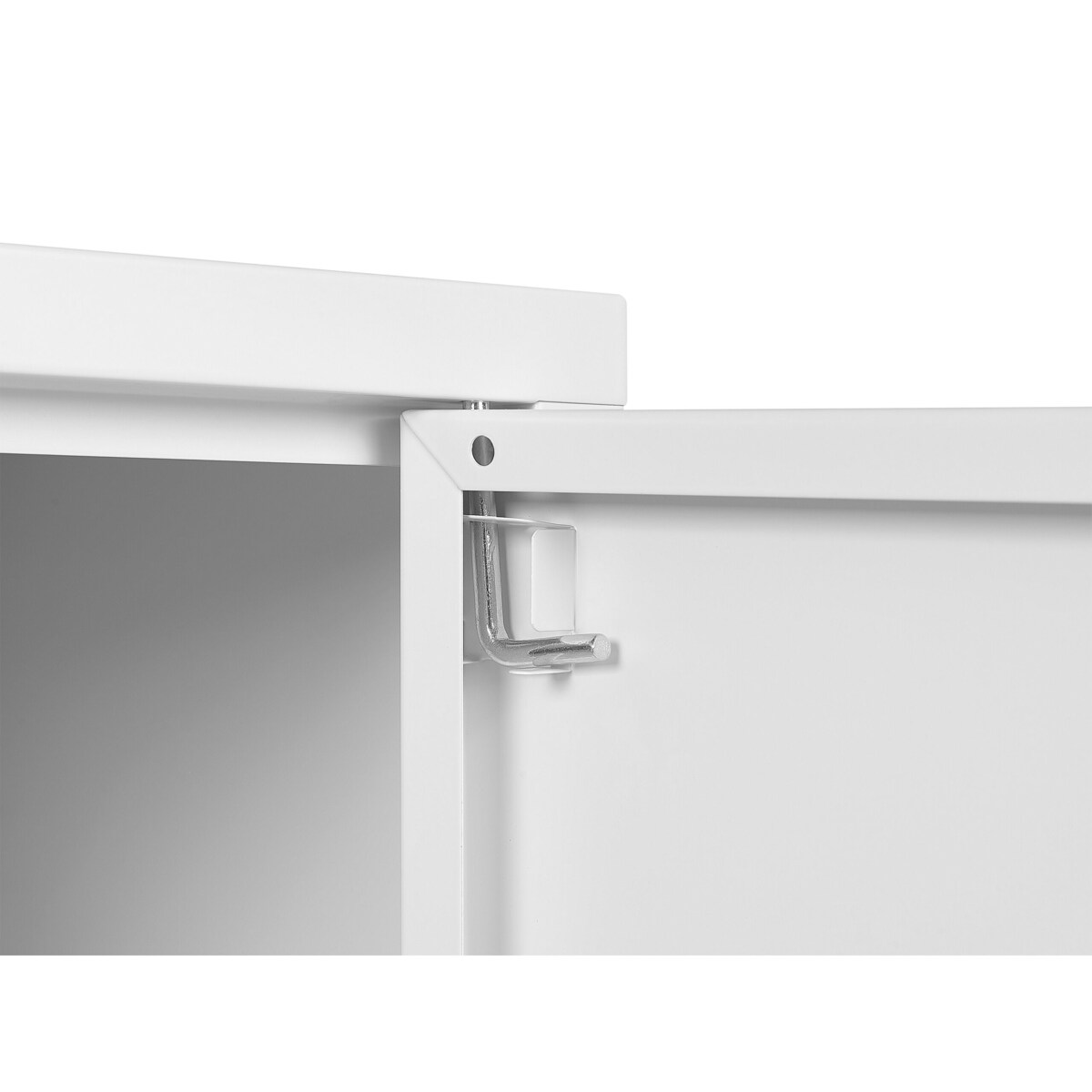 Szafka dwudrzwiowa metalowa biała URIA