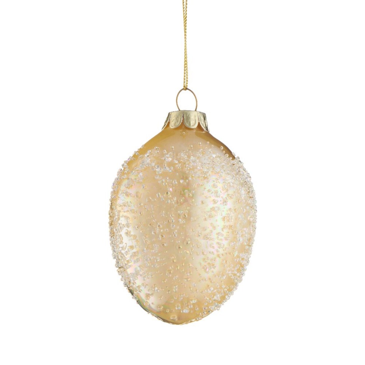 VILLA ITALIA Bombka jajko żółte 8,5 cm