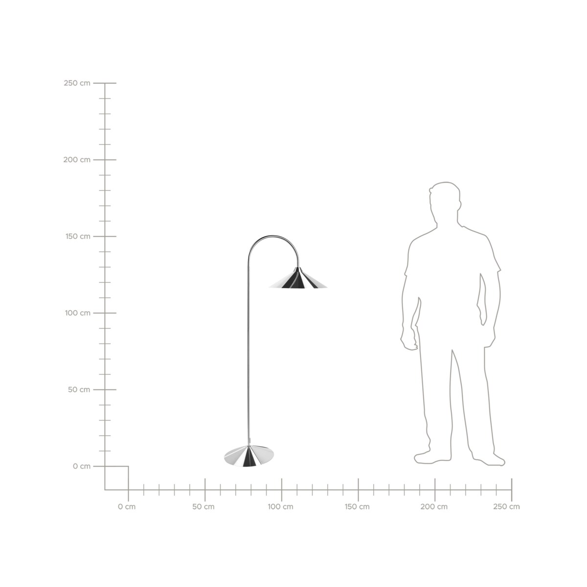 Lampa podłogowa SAVEGRE Metal Srebrny