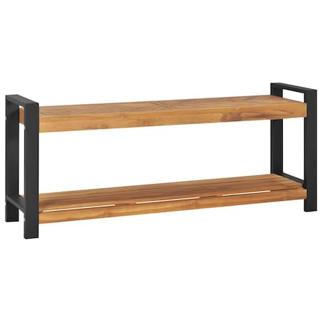 vidaXL Ławka, 120 cm, lite drewno tekowe