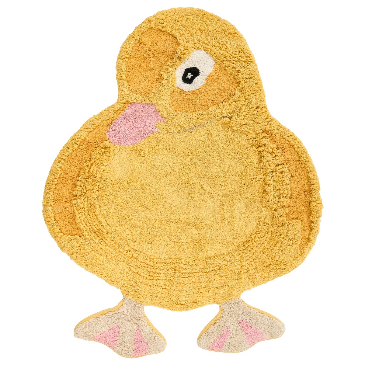 Dywan dziecięcy DUCKIE Żółty 95 x 120 cm Bawełna