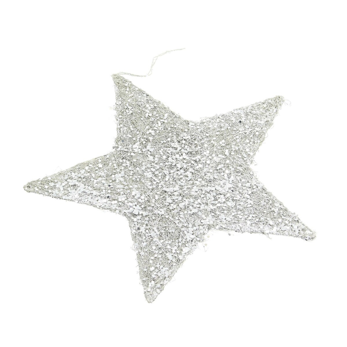 Ozdoba świąteczna Star Silver 25 cm boże narodzenie, święta, świąteczne, srebrny, 25x25x0,5 cm
