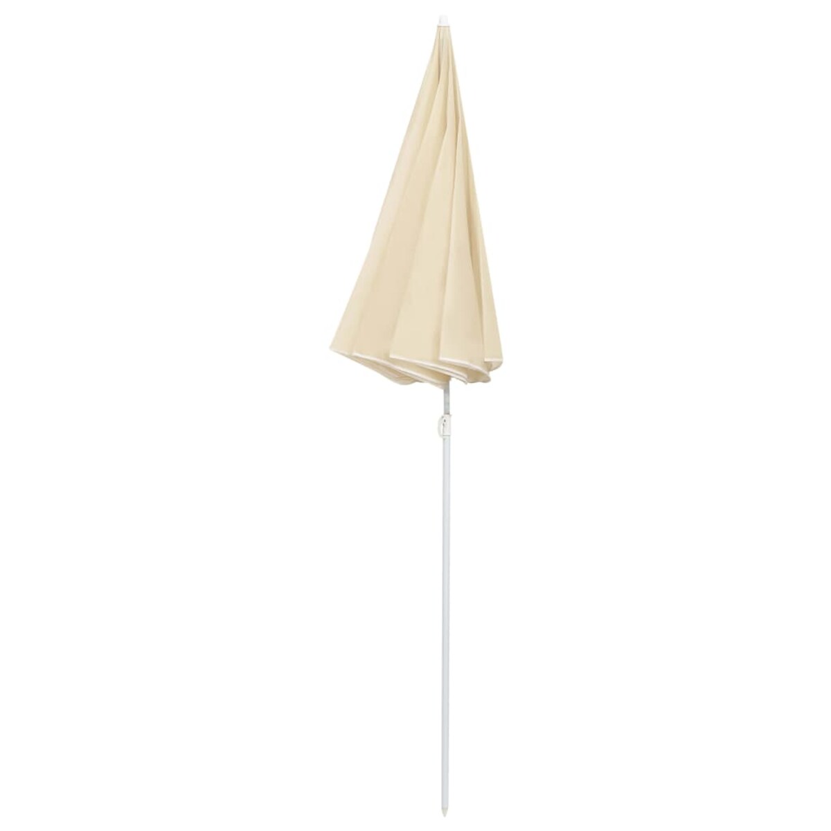 vidaXL Parasol ogrodowy na stalowym słupku, piaskowy, 180 cm