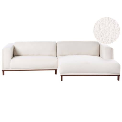 Narożnik dla 4 osób VENG Boucle Złamana biel