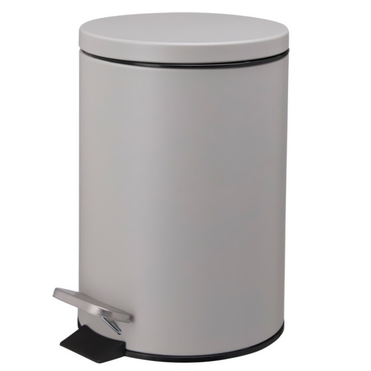 Kosz na śmieci NONI metalowy z pokrywą, 3 l