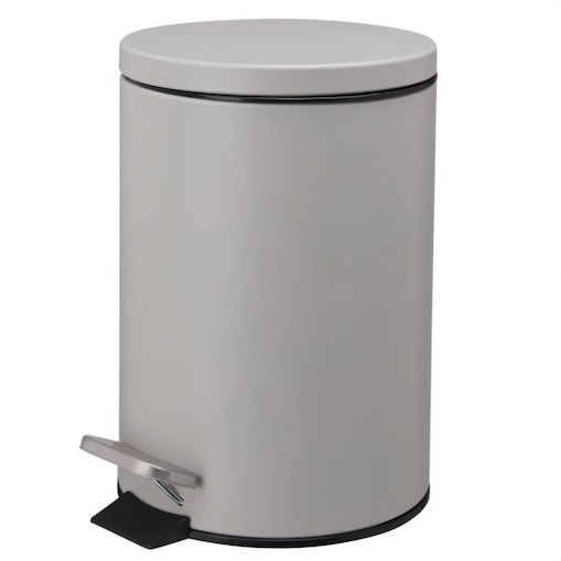Kosz na śmieci NONI metalowy z pokrywą, 3 l