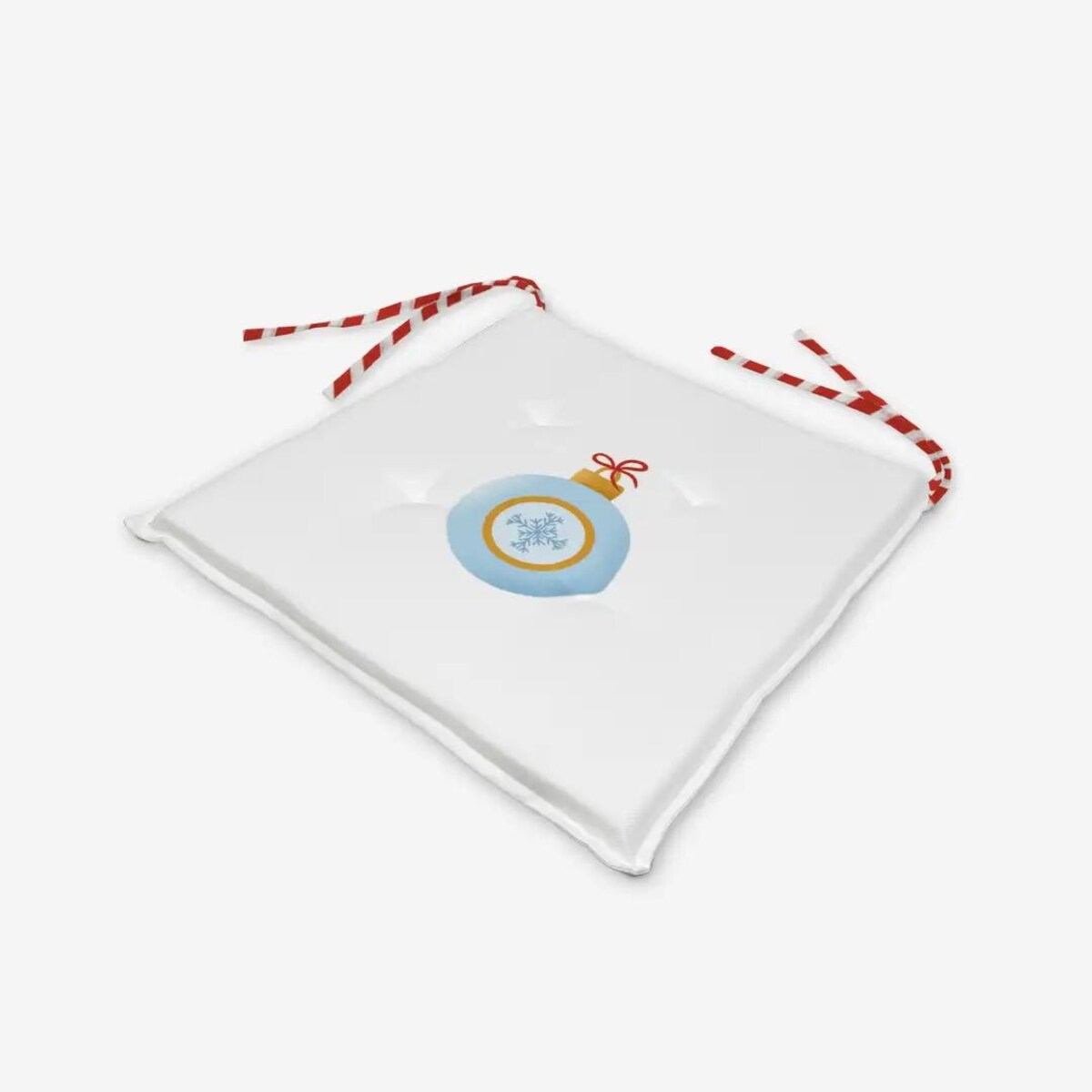 Poduszka świąteczna na krzesło - Minimalistyczna bombka