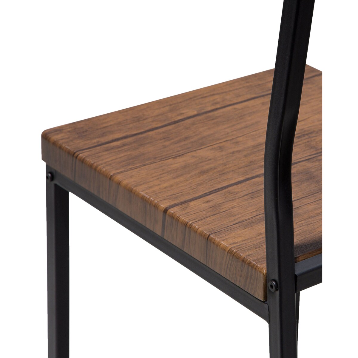 Zestaw 6 krzeseł do jadalni ciemne drewno LAREDO