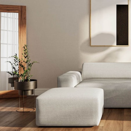 Villet Sofa narożna prawa jasno beżowa