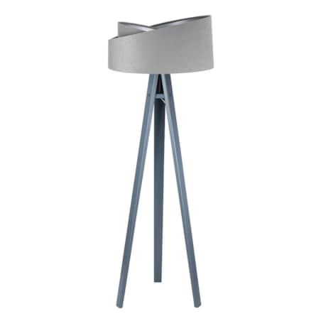 Lampa stojąca GEMSTONE szara/srebrna