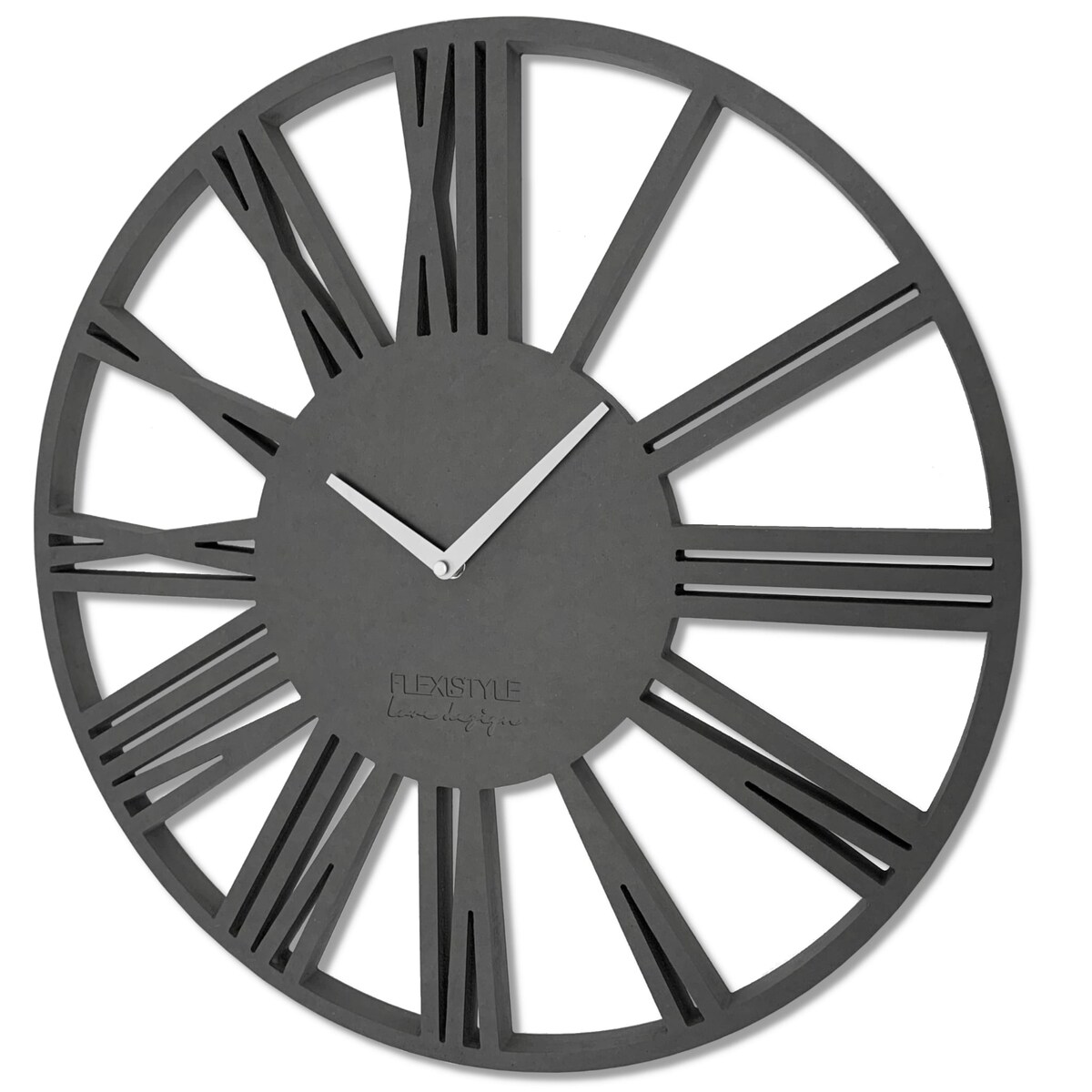 Duży zegar ścienny do salonu Loft 50cm