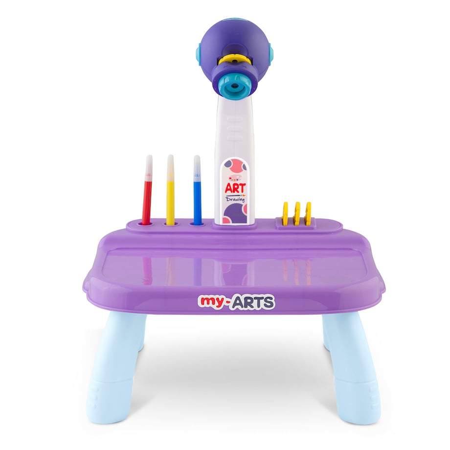 Projektor do nauki rysowania Ricokids RK-737 fioletowy + akcesoria 773700
