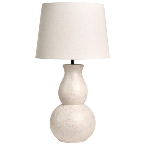 Lampa stołowa CHARGES Ceramika Jasnobeżowy