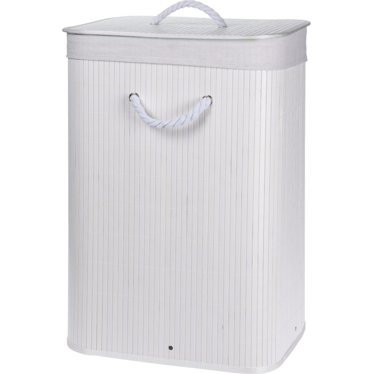 Bambusowy kosz na pranie z pokrywą NATURAL, 60 l
