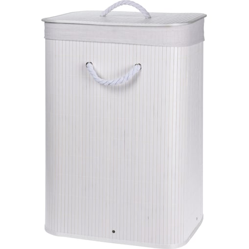 Bambusowy kosz na pranie z pokrywą NATURAL, 60 l