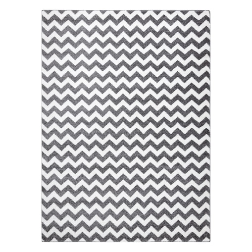 Dywan SKETCH - F561 szaro/biały - Zygzak 200x290 cm