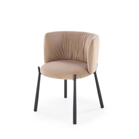 Krzesło tapicerowane K531 VELVET beżowe