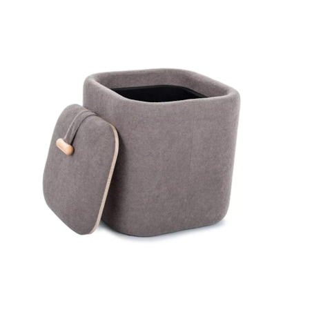 Pufa NAP ze schowkiem szara