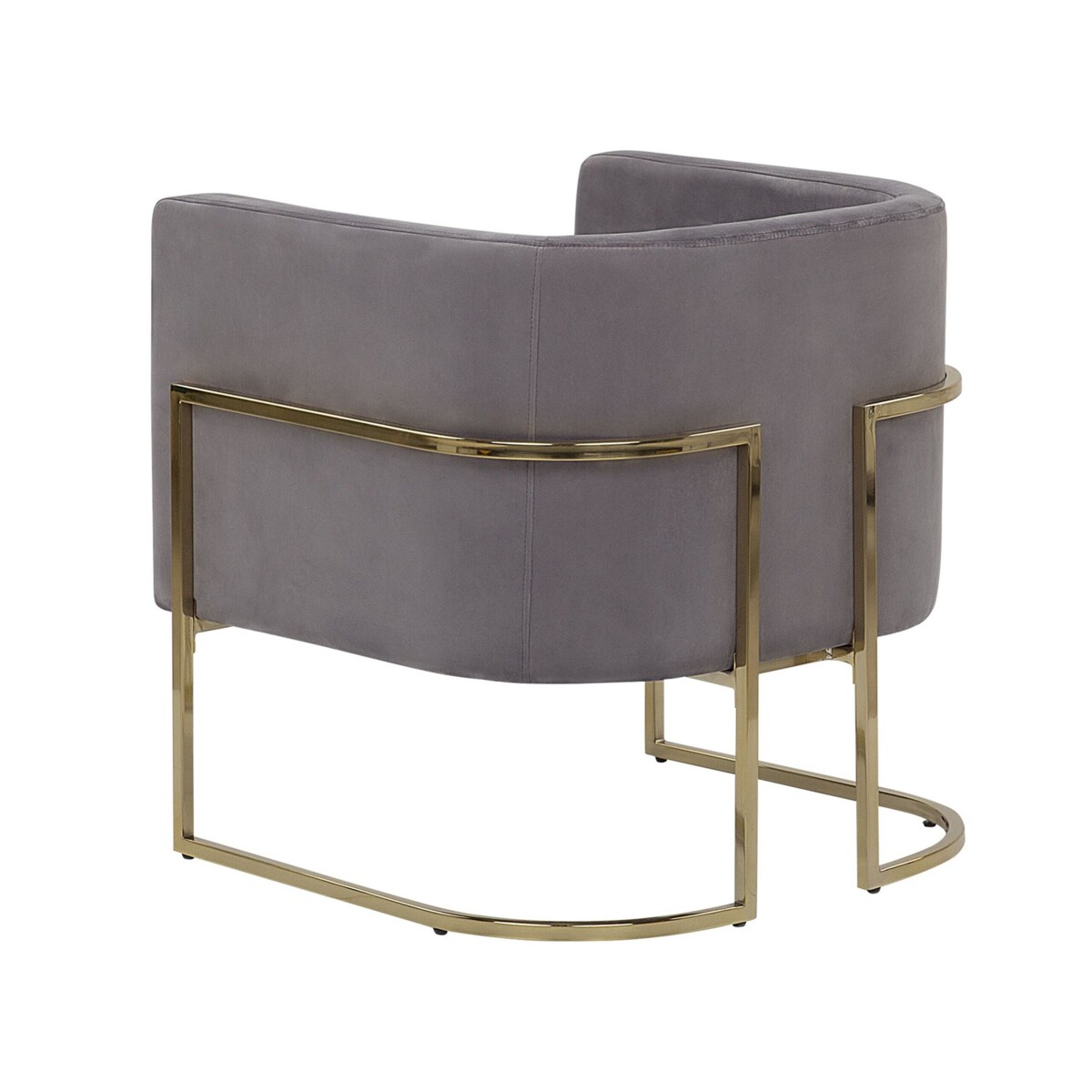 Fotel welurowy szary SIRKKA