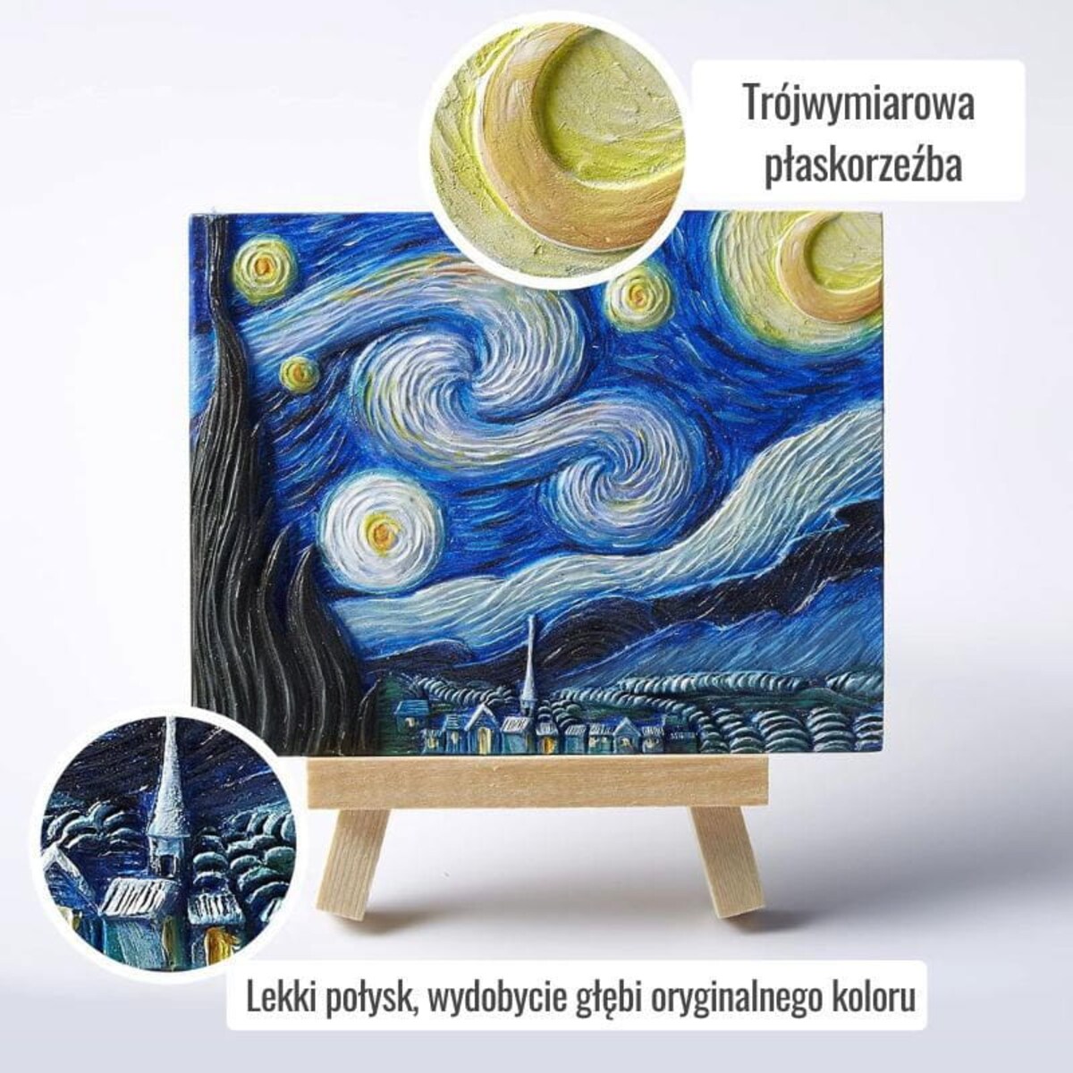 Malowanie 3D - Płaskorzeźba Gwiaździste niebo