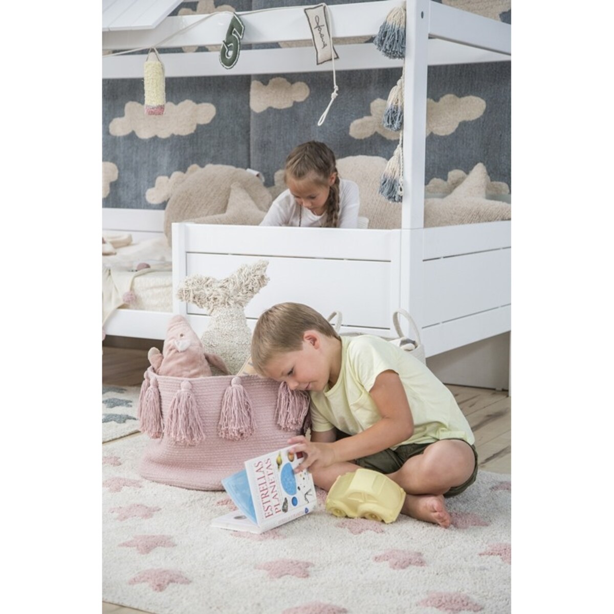 Dywan Bawełniany Stars Natural Vintage Nude 120x160 cm Lorena Canals