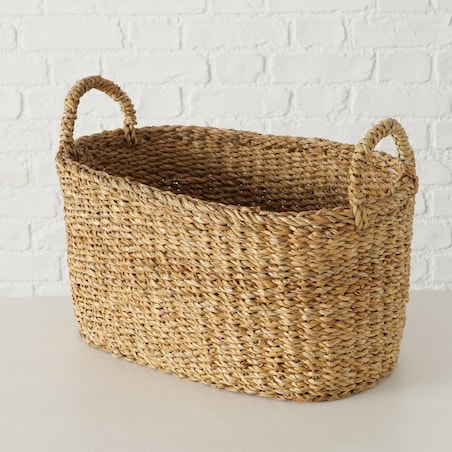 Kosze do przechowywania z uchwytami SOPHY, ręcznie plecione, 2 sztuki