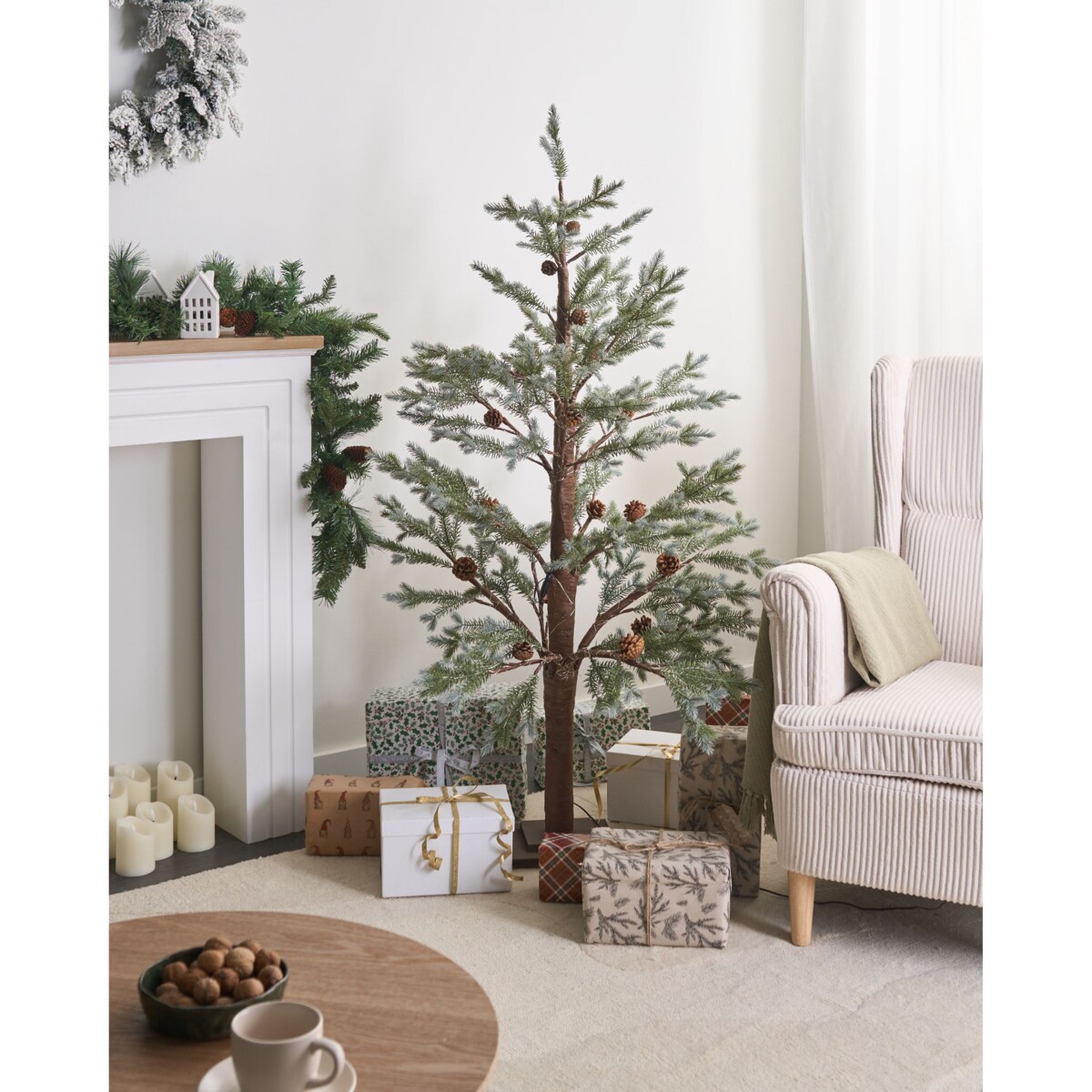 Dekoracja ogrodowa LED LAUGARAS 150 cm Choinka Zielony