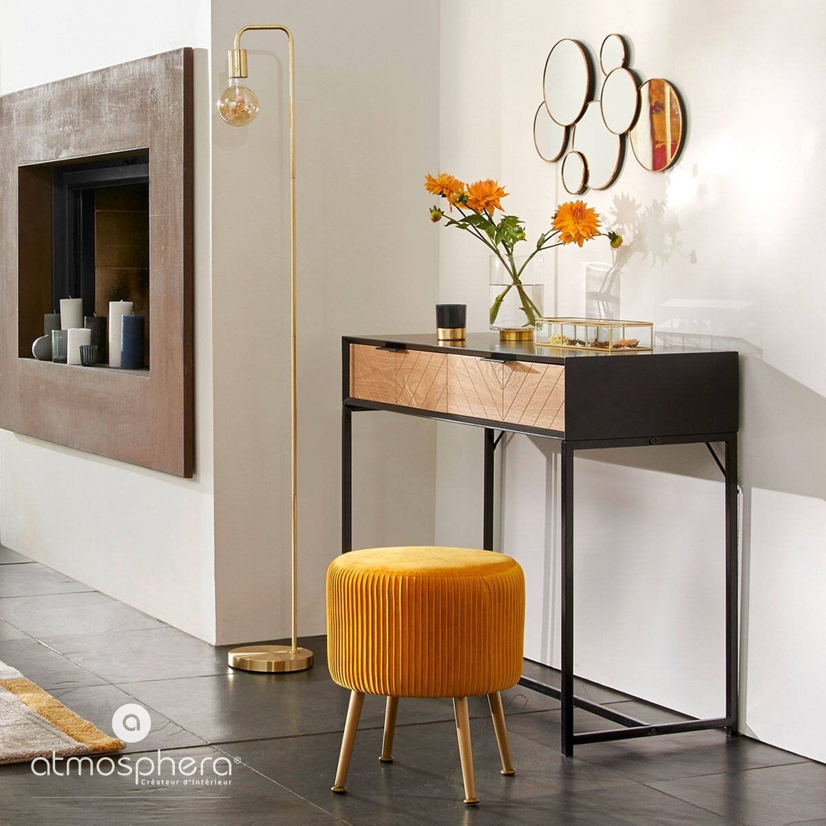 stołek SOLARO na nóżkach, Ø 35 cm