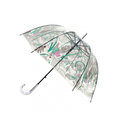 Długi parasol przezroczysty kopuła, Tropicale