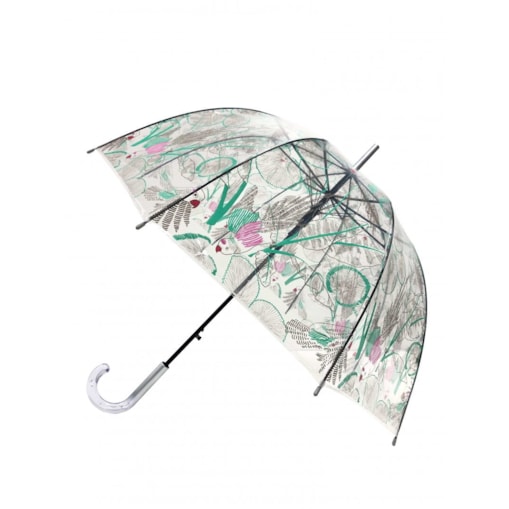 Długi parasol przezroczysty kopuła, Tropicale